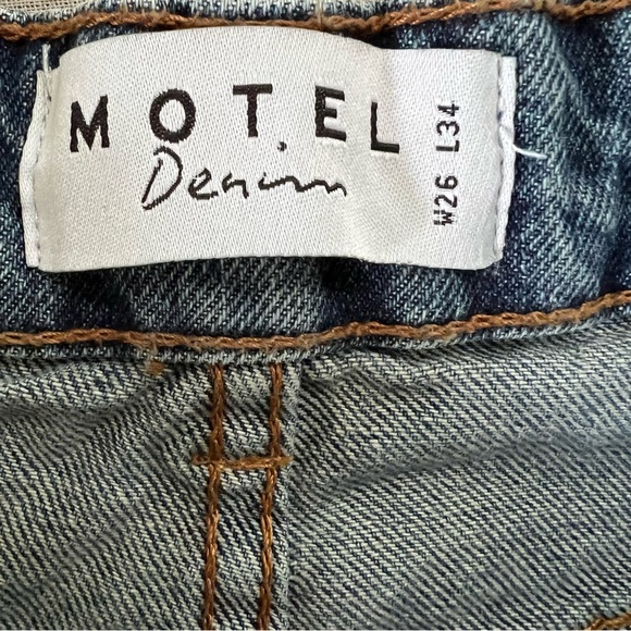 Motel Denim high rise wide leg size 26 - Picture 4 of 4